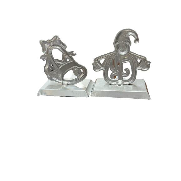 Christmas Tree Stocking Holder /Hangers Lot Of 2 Extended Hooks Snowman Bell - Picture 7 of 7